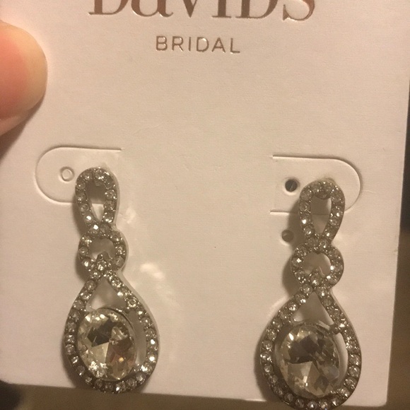 David's Bridal Jewelry Bridal Earrings Poshmark
